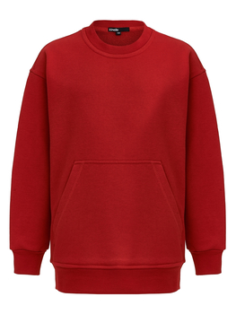 Толстовка оверсайз подростковая "Красный" СВИТШ-П-КРАСН (размер 140) - Наш новый бренд: Кинкло, Kinclo - интернет гипермаркет детской одежды Смартордер